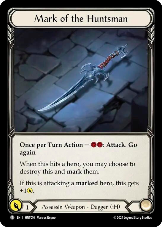 Image for Mark of the Huntsman // Obsidian Fire Vein (HNT010//HNT100) (The Hunted) - Flesh and Blood TCG