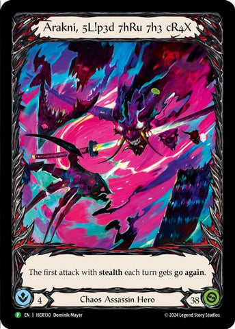 Arakni, 5L!p3d 7hRu 73h cR4X (Extended Art) [HER130] (Promo) Cold Foil