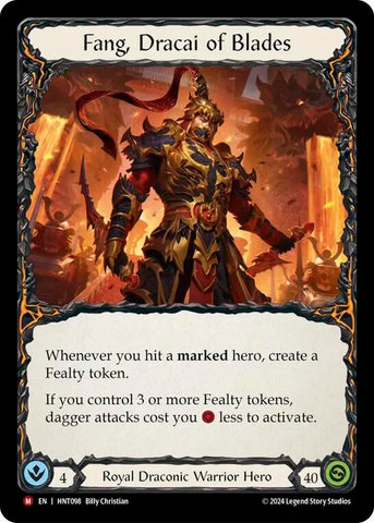 Image for Fang, Dracai of Blades (HNT098) (The Hunted) - Flesh and Blood TCG