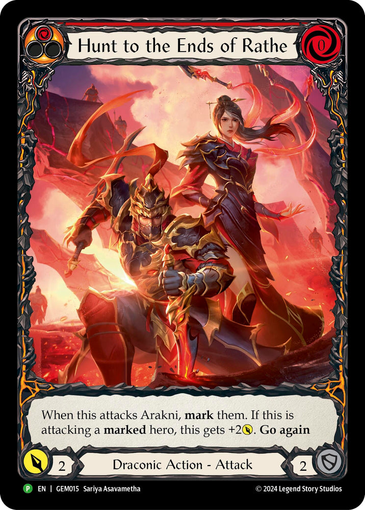 Image for Hunt to the Ends of Rathe (Red) (GEM015) (GEM Pack 1) - Flesh and Blood TCG