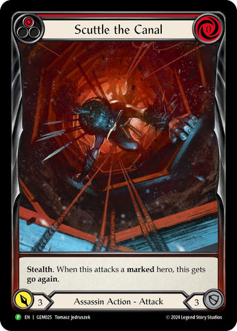 Image for Scuttle the Canal (Red) (GEM025) (GEM Pack 1) - Flesh and Blood TCG