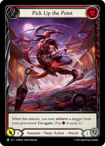 Image for Pick Up the Point (Red) (GEM028) (GEM Pack 1) - Flesh and Blood TCG