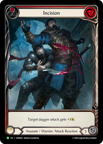 Image for Incision (Red) (GEM029) (GEM Pack 1) - Flesh and Blood TCG