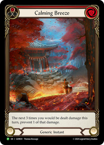 Image for Calming Breeze (Red) (GEM031) (GEM Pack 1) - Flesh and Blood TCG