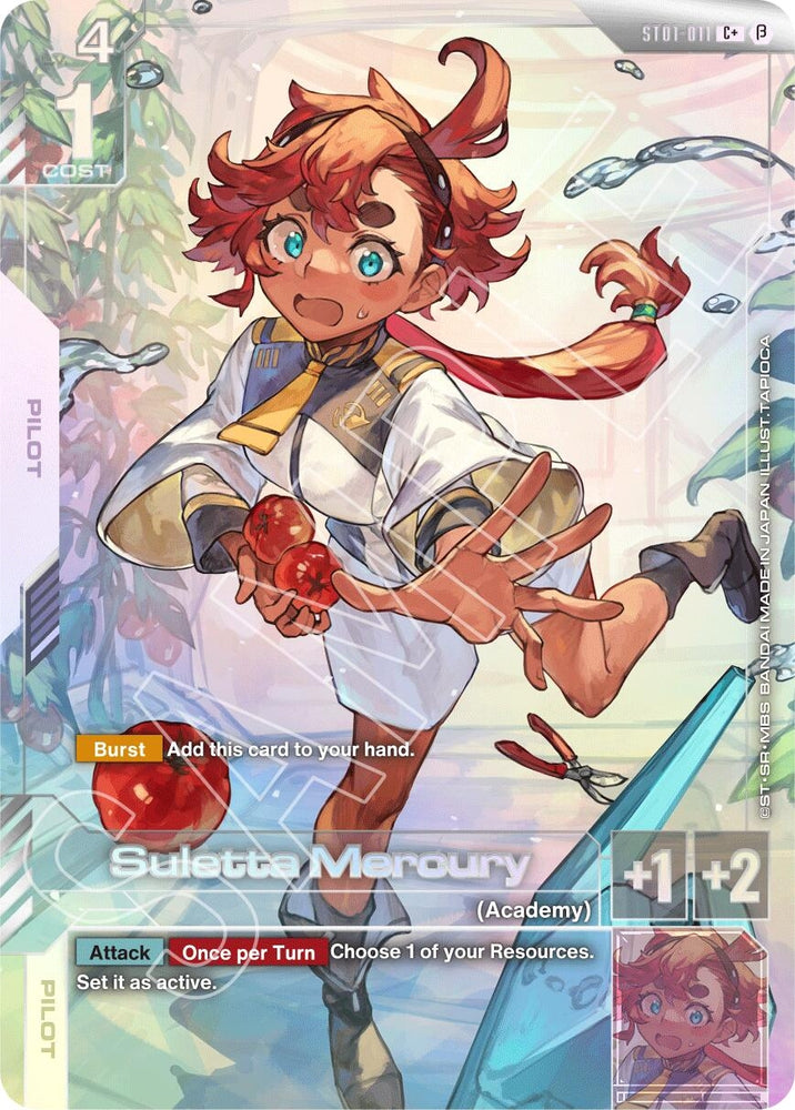 Image for Suletta Mercury (C+) (ST01-011) [Edition Beta] - Gundam Card Game