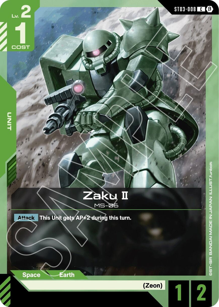 Image for Zaku II (ST03-008) [Edition Beta] - Gundam Card Game