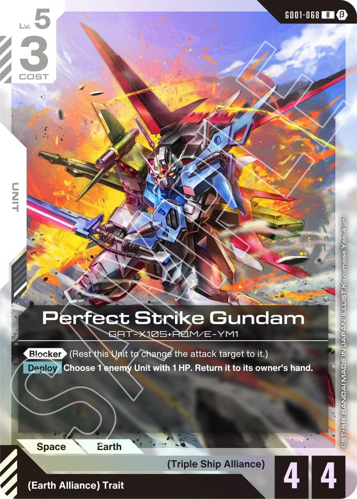 Image for Perfect Strike Gundam (GD01-068) [Edition Beta] - Gundam Card Game