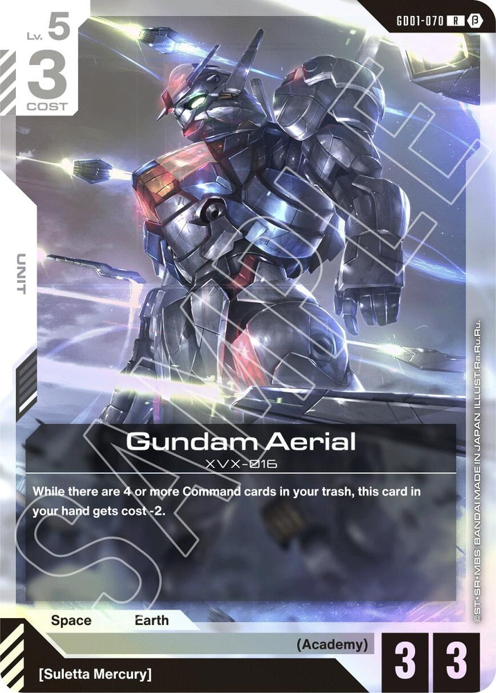 Image for Gundam Aerial (GD01-070) [Edition Beta] - Gundam Card Game