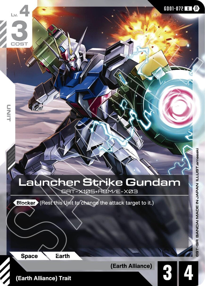 Image for Launcher Strike Gundam (GD01-072) [Edition Beta] - Gundam Card Game
