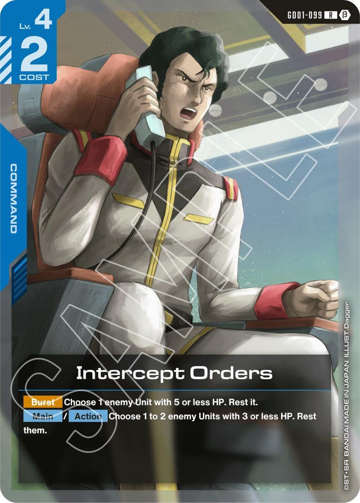 Image for Intercept Orders (GD01-099) [Edition Beta] - Gundam Card Game