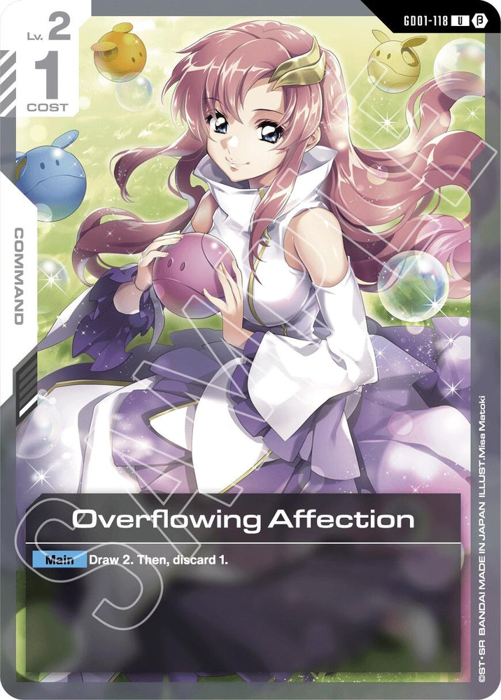 Image for Overflowing Affection (GD01-118) [Edition Beta] - Gundam Card Game