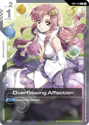 Image for Overflowing Affection (GD01-118) [Edition Beta] - Gundam Card Game