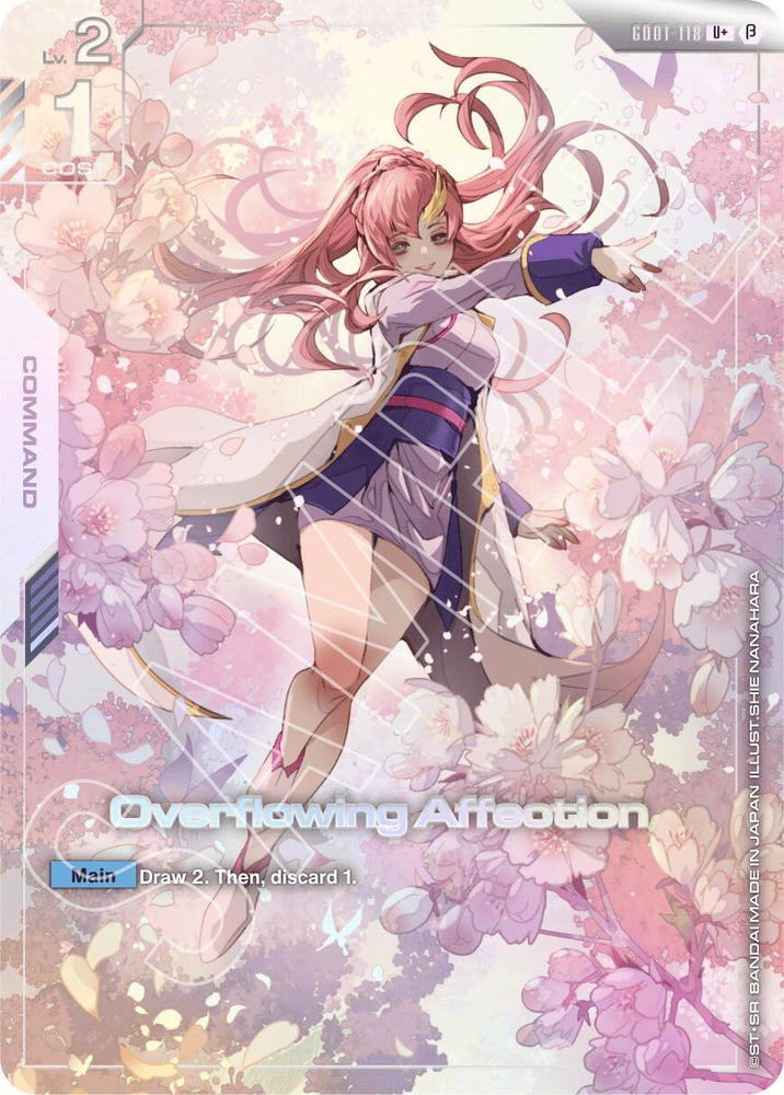 Image for Overflowing Affection (U+) (GD01-118) [Edition Beta] - Gundam Card Game
