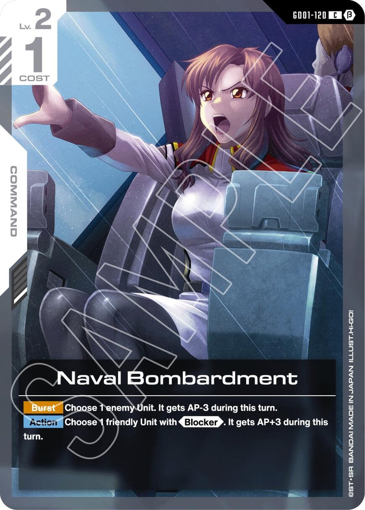 Image for Naval Bombardment (GD01-120) [Edition Beta] - Gundam Card Game