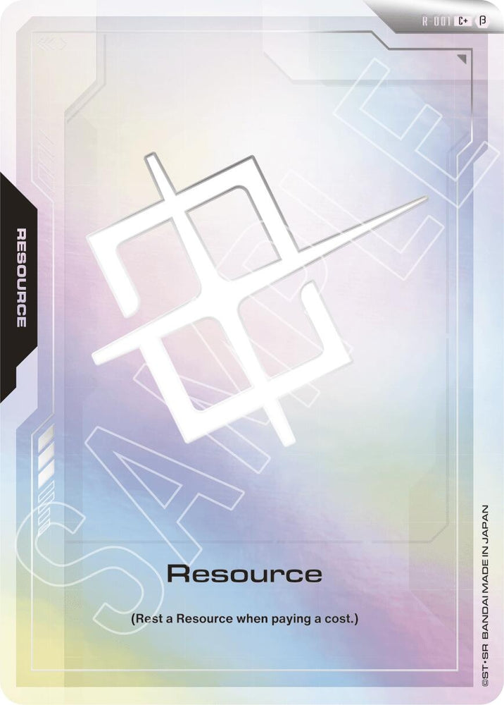 Image for Resource (C+) (R-001) [Edition Beta] - Gundam Card Game