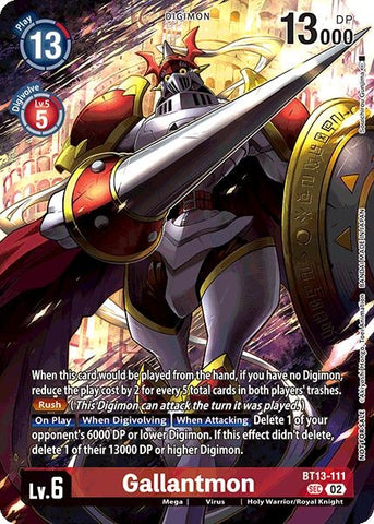 Gallantmon (BT13-111 SEC) (Limited Card Pack) [World Convergence Promos]