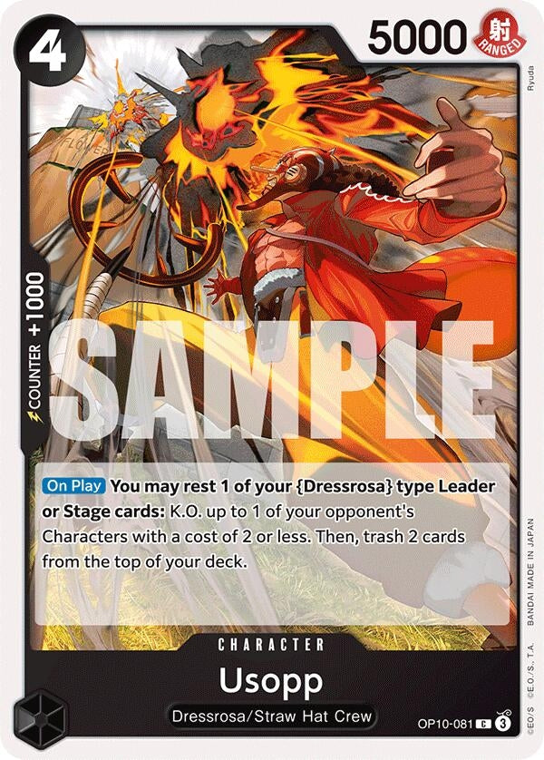 Image for Usopp (081) (OP10-081) [Royal Blood] - One Piece Card Game