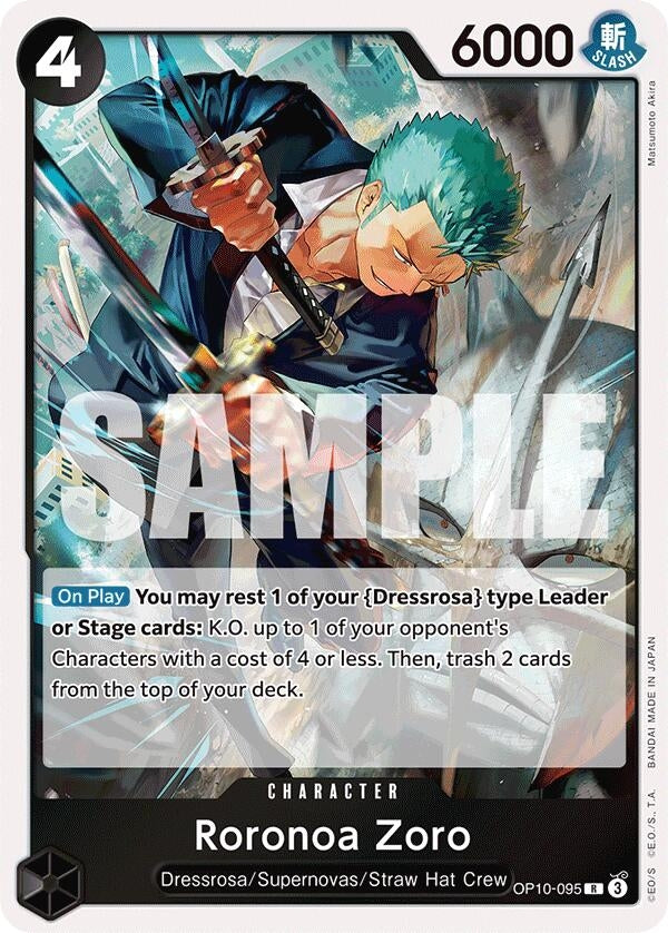 Image for Roronoa Zoro (095) (OP10-095) [Royal Blood] - One Piece Card Game