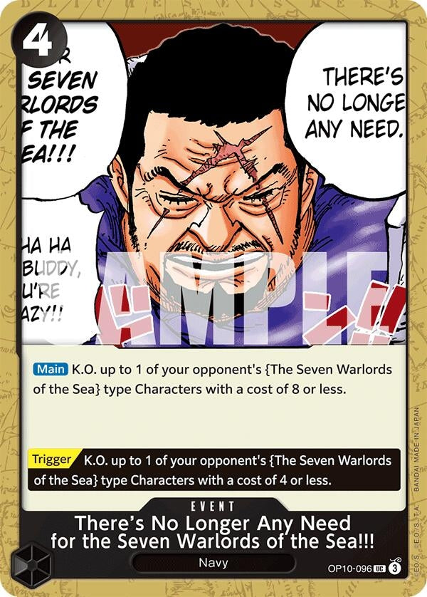 There's No Longer Any Need for the Seven Warlords of the Sea!!! (OP10-096) [Royal Blood]