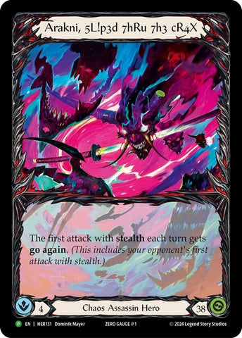 Arakni, 5L!p3d 7hRu 73h cR4X [HER131] (Promo)  Rainbow Foil