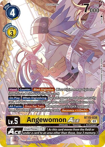 Angewomon ACE (BT15-038 SR) (Limited Card Pack) [World Convergence Promos]
