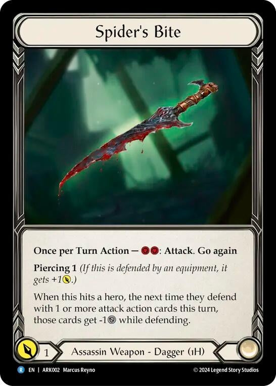 Image for Spider's Bite (ARK002) (Blitz Deck: The Hunted - Arakni) - Flesh and Blood TCG