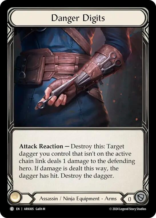 Image for Danger Digits (ARK005) (Blitz Deck: The Hunted - Arakni) - Flesh and Blood TCG