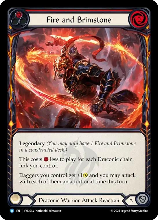 Image for Fire and Brimstone (FNG013) (Blitz Deck: The Hunted - Fang) - Flesh and Blood TCG