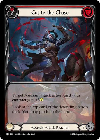 Image for Cut to the Chase (Red) (Extended Art) (ARK014) (Blitz Deck: The Hunted - Arakni) - Flesh and Blood TCG