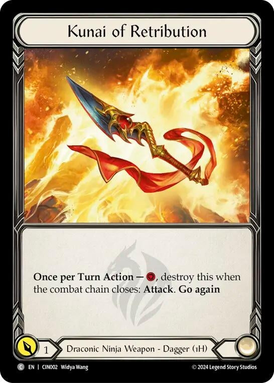 Image for Kunai of Retribution (CIN002) (Blitz Deck: The Hunted - Cindra) - Flesh and Blood TCG