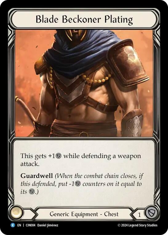 Image for Blade Beckoner Plating (CIN004) (Blitz Deck: The Hunted - Cindra) - Flesh and Blood TCG