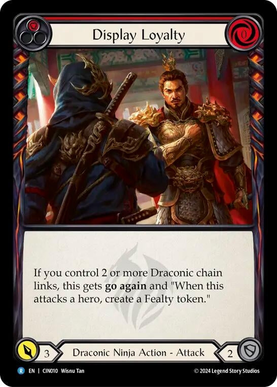 Image for Display Loyalty (Red) (CIN010) (Blitz Deck: The Hunted - Cindra) - Flesh and Blood TCG