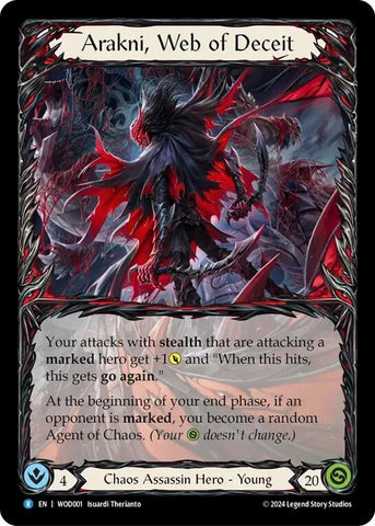 Image for Arakni, Web of Deceit (WOD001) (Blitz Deck: The Hunted - Arakni, Web of Deceit) - Flesh and Blood TCG