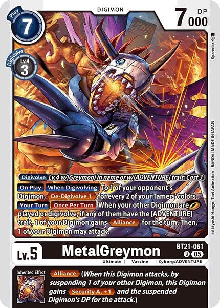 MetalGreymon (BT21-061 U) [World Convergence]
