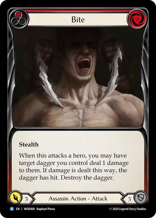 Image for Bite (Red) (WOD008) (Blitz Deck: The Hunted - Arakni, Web of Deceit) - Flesh and Blood TCG