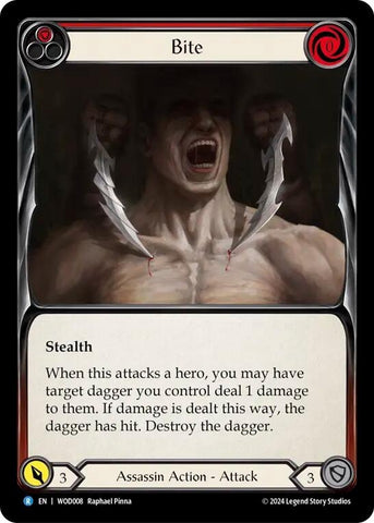 Image for Bite (Red) (WOD008) (Blitz Deck: The Hunted - Arakni, Web of Deceit) - Flesh and Blood TCG