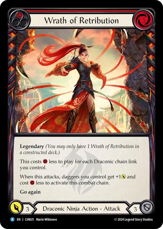 Image for Wrath of Retribution (Red) (CIN021) (Blitz Deck: The Hunted - Cindra) - Flesh and Blood TCG