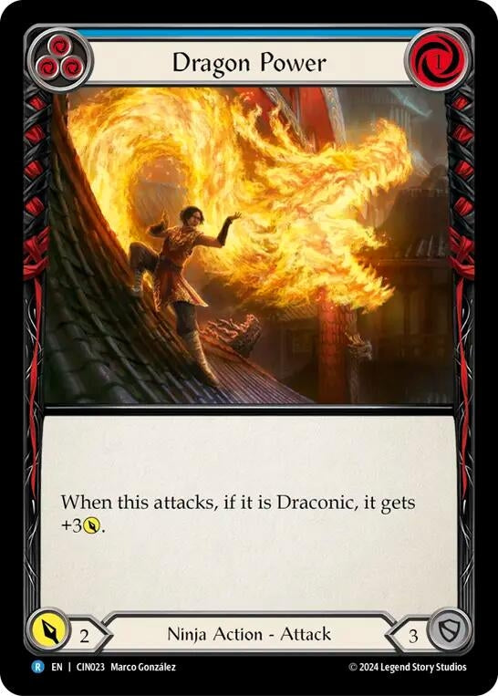 Image for Dragon Power (Blue) (CIN023) (Blitz Deck: The Hunted - Cindra) - Flesh and Blood TCG