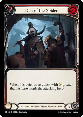 Image for Den of the Spider (Red) (WOD016) (Blitz Deck: The Hunted - Arakni, Web of Deceit) - Flesh and Blood TCG
