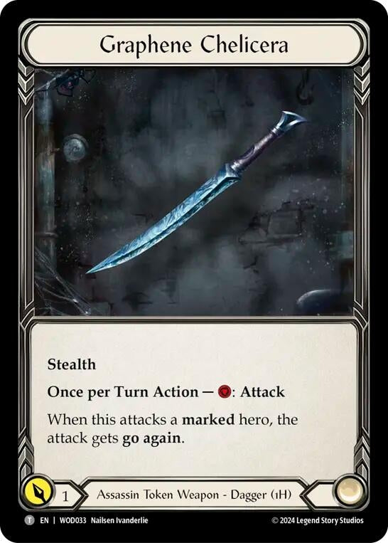 Image for Graphene Chelicera // Marked (WOD033 // WOD034) (Blitz Deck: The Hunted - Arakni, Web of Deceit) - Flesh and Blood TCG