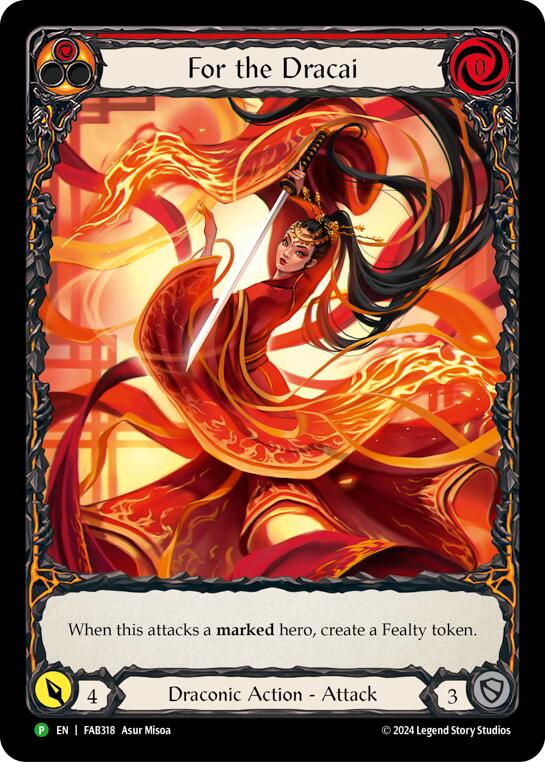 For the Dracai [FAB318] (Promo) Rainbow Foil