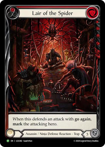 Lair of the Spider (Red) [LGS382] (Promo) Rainbow Foil