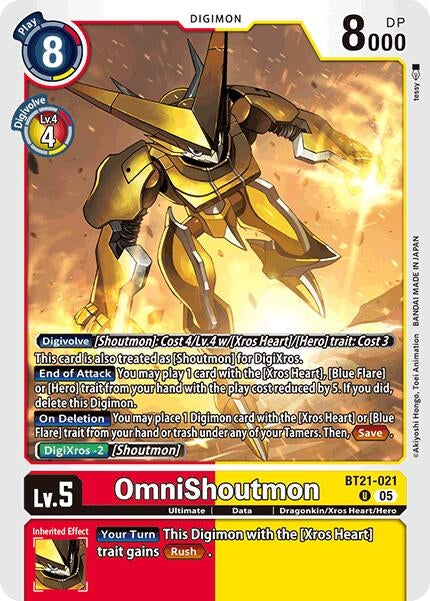 OmniShoutmon (BT21-021 U) [World Convergence]