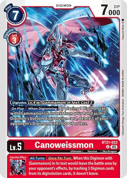 Canoweissmon (BT21-022 U) [World Convergence]