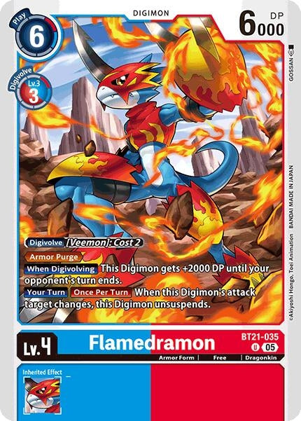 Flamedramon (BT21-035 U) [World Convergence]