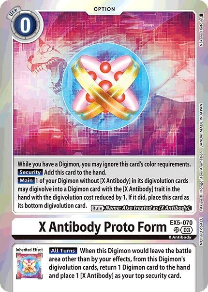 X Antibody Proto Form (Special Event Pack 2025) (EX5-070 SR) (Animal Colosseum)