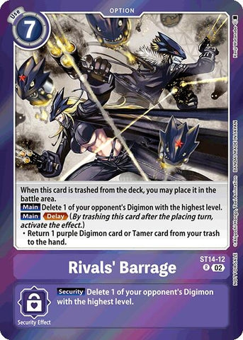 Rivals' Barrage (Special Event Pack 2025) (ST14-12 R) [Starter Deck 14: Beelzemon Advanced Deck Set]