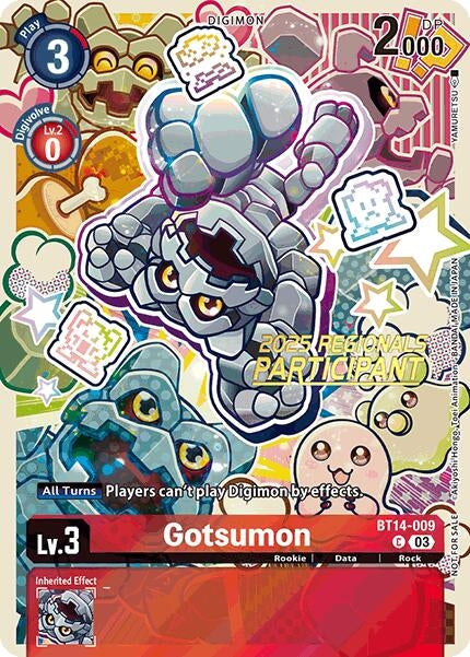 Gotsumon (2025 Regionals Participant) (BT14-009 C) (Blast Ace)
