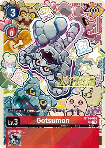 Gotsumon (2025 Regionals Participant) (BT14-009 C) (Blast Ace)