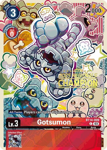 Gotsumon (2025 Regionals Champion) (BT14-009 C) (Blast Ace)